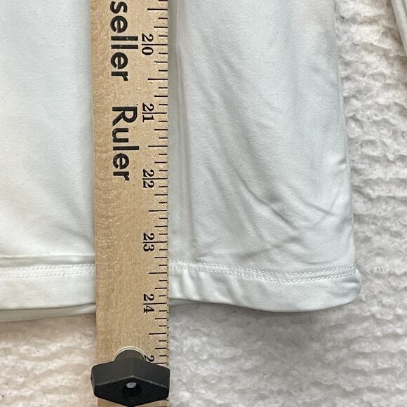 Abercrombie & Fitch Shirt Womens XL White Square Neck Long Sleeve Stretch Basic - Picture 9 of 10